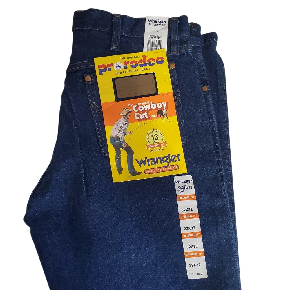 NWT Wrangler Pro Rodeo Cowboy Cut Jeans Size 32 X32 - Picture 2 of 10